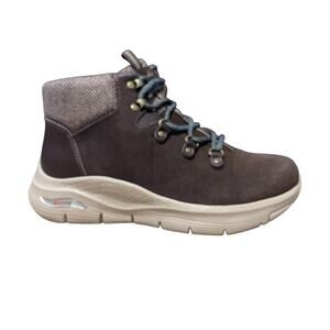 Skechers Womens NEW Arch Fit Extraordinary Ankle Boots Size 8 Chocolate Brown